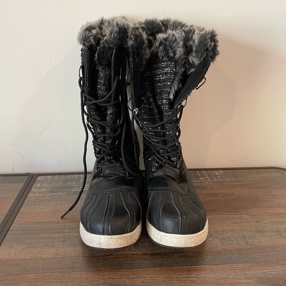 Bearpaw Womens Esme Waterproof Lace Up Winter Boots Size 10